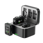 SJCAM SG M1 Wireless Microphone LCD Display Intelligent Noise Reduction Plug and Play (1 Receiver, 2 Transmitter)